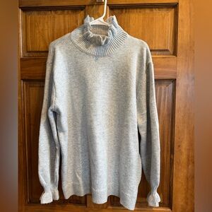 Gray Turtleneck Sweater